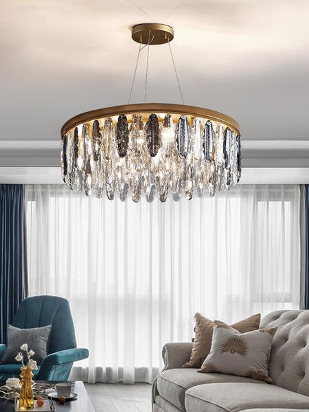 pendant lamps nordic post-modern light luxury living room bedroom dining creative led crystal chandelier
pendant lamps nordic post-modern light luxury living room bedroom dining creative led crystal chandelier