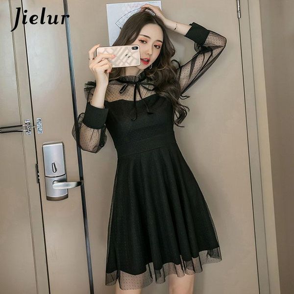 black mesh dress women 2021 spring autumn french retro ladies dresses kpop hollow bowtie long sleeve vestidos mujer casual, Black;gray
black mesh dress women 2021 spring autumn french retro ladies dresses kpop hollow bowtie long sleeve vestidos mujer casual, Black;gray
