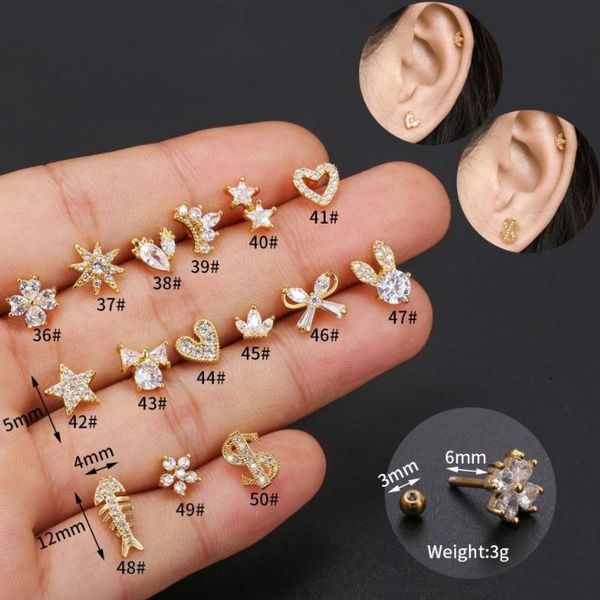 stud piercing jewelry earrings for women european and american creative screw ear bone accessories inlaid zircon trend fashion, Golden;silver
stud piercing jewelry earrings for women european and american creative screw ear bone accessories inlaid zircon trend fashion, Golden;silver