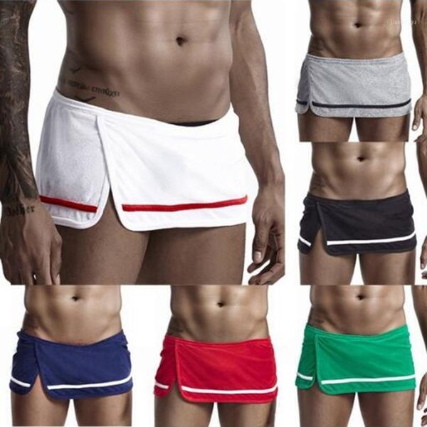 men pajamas bottoms men's side split short pants nightwear cotton loose home lounge boxer shorts fashion sleepwear, Black;brown
men pajamas bottoms men's side split short pants nightwear cotton loose home lounge boxer shorts fashion sleepwear, Black;brown
