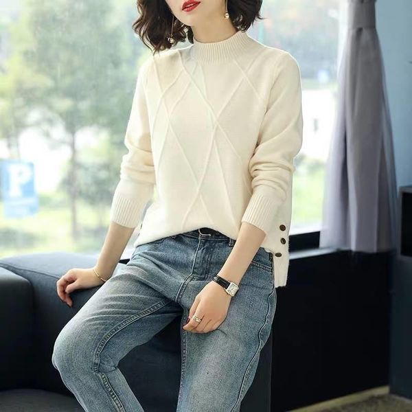 women's sweaters fashion autumn winter women pullover sweater quality knitted jumper warm female casual high street, White;black
women's sweaters fashion autumn winter women pullover sweater quality knitted jumper warm female casual high street, White;black