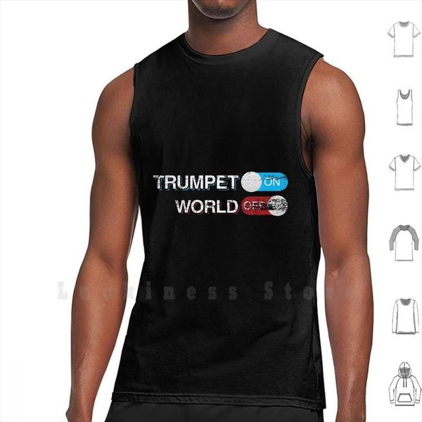 trumpet world tank vest sleeveless men trumpeter player music musician musical instrument, White;black
trumpet world tank vest sleeveless men trumpeter player music musician musical instrument, White;black