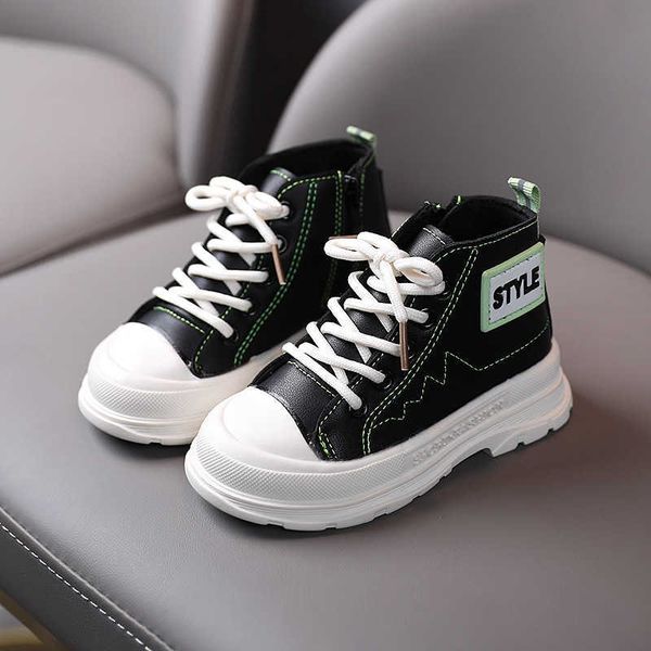 autumn children leather casual shoes boys single boots girls fashion short martin boots 210713, Black;grey
autumn children leather casual shoes boys single boots girls fashion short martin boots 210713, Black;grey