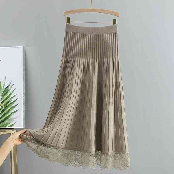 gigogou autumn winter long knit women skirt lace high waist a line skirt rib thick warm midi party skirts female 210331, Black
gigogou autumn winter long knit women skirt lace high waist a line skirt rib thick warm midi party skirts female 210331, Black