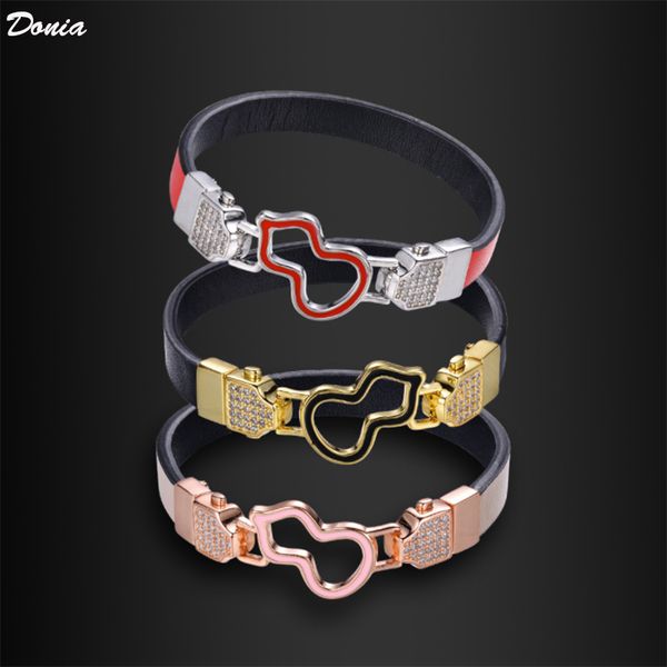 donia jewelry luxury bangle european and american fashion hollow full diamond gourd ladies leather designer bracelet gift, Black
donia jewelry luxury bangle european and american fashion hollow full diamond gourd ladies leather designer bracelet gift, Black