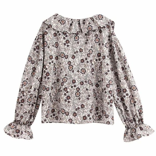 women's blouses & shirts women elegant v neck printing casual smock blouse ladies agaric lace chic kimono pleated ruffles feminina ls6, White
women's blouses & shirts women elegant v neck printing casual smock blouse ladies agaric lace chic kimono pleated ruffles feminina ls6, White
