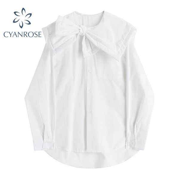irregular sailor collar sweet blouse women plus size bownot design cardigan korean party white shirts female elegant 210417
irregular sailor collar sweet blouse women plus size bownot design cardigan korean party white shirts female elegant 210417