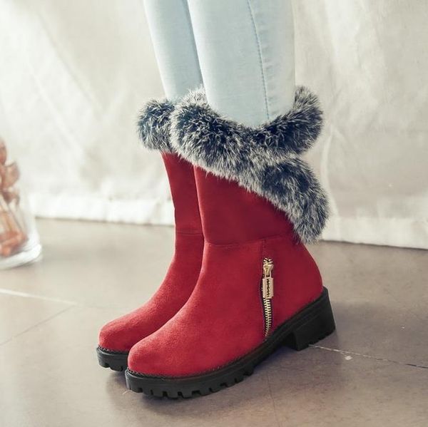 plus size 30 to 48 49 50 52 keep warm fur thick heel suede ankle booties luxury designer women snow boots, Black
plus size 30 to 48 49 50 52 keep warm fur thick heel suede ankle booties luxury designer women snow boots, Black