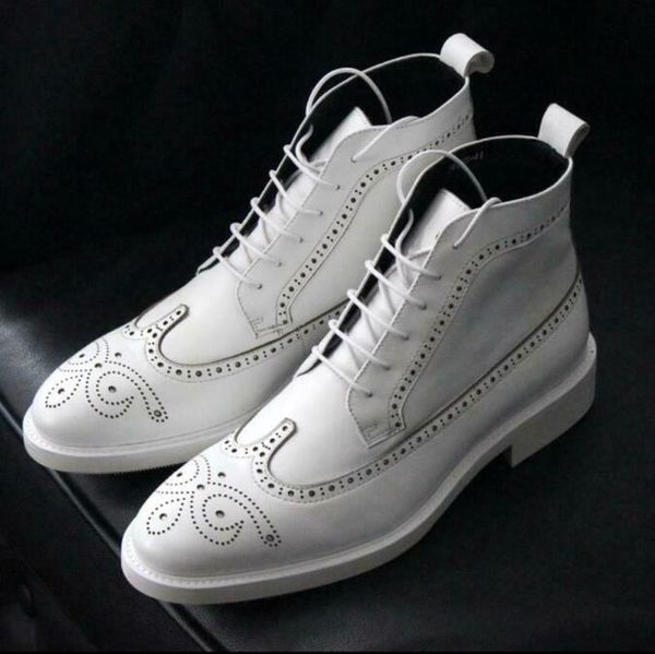dress shoes men fashion leather casual lace up ankle boots high brogue british style cowboy wingtip carved 2021, Black
dress shoes men fashion leather casual lace up ankle boots high brogue british style cowboy wingtip carved 2021, Black