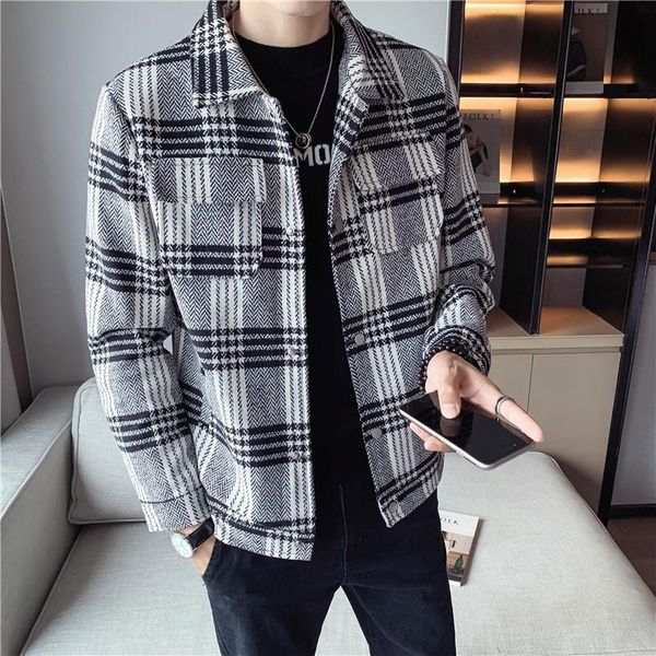 men's trench coats men clothing 2021 winter men's casual woolen jacket youth fashion color matching trend mens, Tan;black
men's trench coats men clothing 2021 winter men's casual woolen jacket youth fashion color matching trend mens, Tan;black