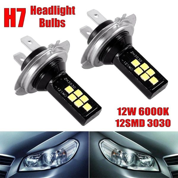 car headlights 2 pcs h7 led anti-fog light bulb 12w 6000k 1200lm headlight bulbs 12smd 3030 accessories for drop
car headlights 2 pcs h7 led anti-fog light bulb 12w 6000k 1200lm headlight bulbs 12smd 3030 accessories for drop