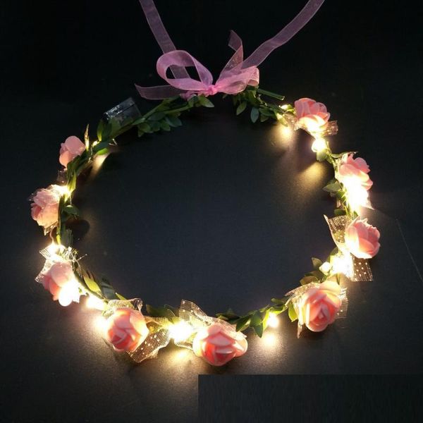 women girl party crown flower headband led light wreath hairband garlands glowing valentines day easter wedding birthday decoration
women girl party crown flower headband led light wreath hairband garlands glowing valentines day easter wedding birthday decoration