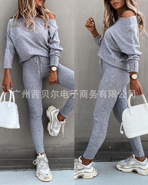 women's tracksuits wepbel 2pcs women fulll sleeve print + ankle length pants suit clothes set clothing beige casual, Gray
women's tracksuits wepbel 2pcs women fulll sleeve print + ankle length pants suit clothes set clothing beige casual, Gray