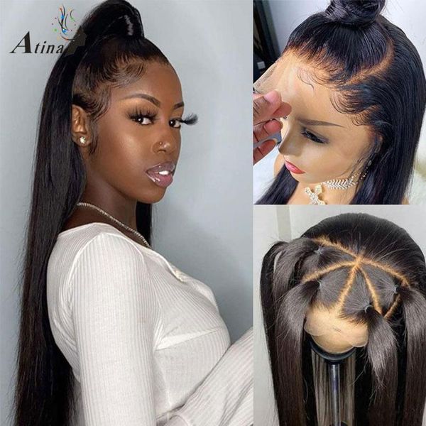 lace wigs straight 360 frontal wig human hair pre plucked full glueless swiss hd transparent 13x6 front for black women atina, Black;brown
lace wigs straight 360 frontal wig human hair pre plucked full glueless swiss hd transparent 13x6 front for black women atina, Black;brown