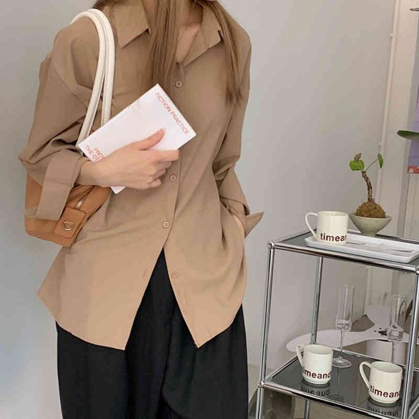 colorfaith new women spring summer blouses shirts korean style single breasted vintage oversize wild office lady bl973 210413, White
colorfaith new women spring summer blouses shirts korean style single breasted vintage oversize wild office lady bl973 210413, White