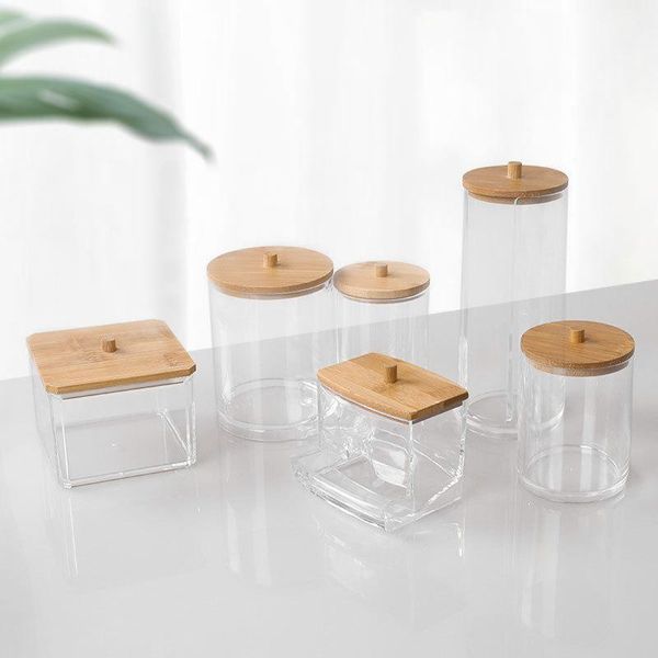storage bottles & jars kitchen seasoning box makeup cotton pads swab bin cosmetics organizer with bamboo cover wholesale drop
storage bottles & jars kitchen seasoning box makeup cotton pads swab bin cosmetics organizer with bamboo cover wholesale drop