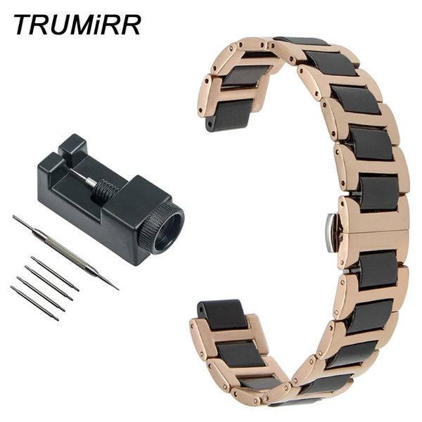 watch bands ceramic + stainless steel band 11 x 18mm 12 20mm 22mm convex wrist strap butterfly buckle bracelet link remover, Black;brown
watch bands ceramic + stainless steel band 11 x 18mm 12 20mm 22mm convex wrist strap butterfly buckle bracelet link remover, Black;brown