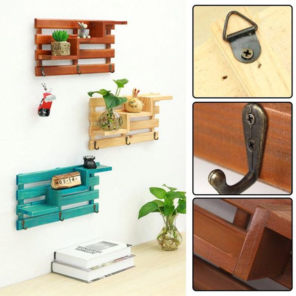 bathroom storage & organization vintage wood wall-mounted 3-tiered stair display shelf with key hooks multifunctional mf999
bathroom storage & organization vintage wood wall-mounted 3-tiered stair display shelf with key hooks multifunctional mf999
