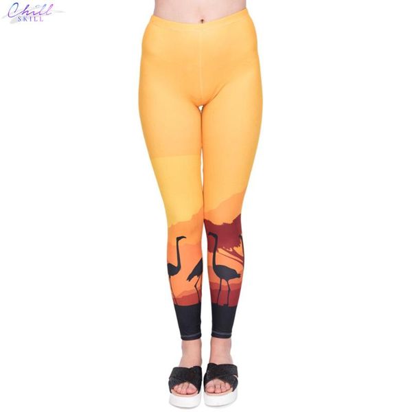 women's leggings chill skill arrival women legging orange triangle printing fashion cozy high waist woman pants, Black
women's leggings chill skill arrival women legging orange triangle printing fashion cozy high waist woman pants, Black