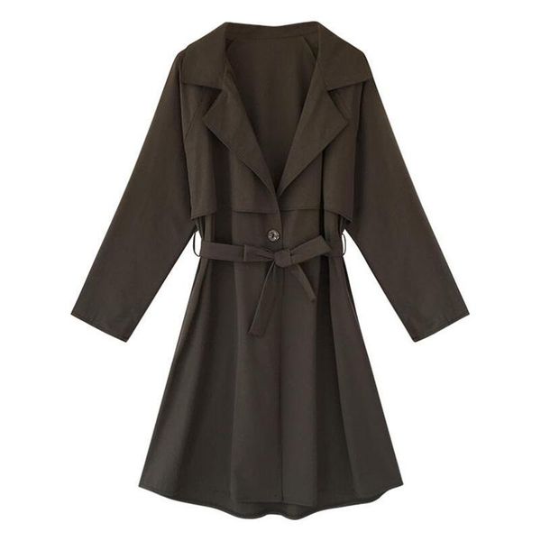 women's trench coats long for women spring and fallover knee korean style single-breasted chic loose classic windbreaker femalefc548 mr, Tan;black
women's trench coats long for women spring and fallover knee korean style single-breasted chic loose classic windbreaker femalefc548 mr, Tan;black