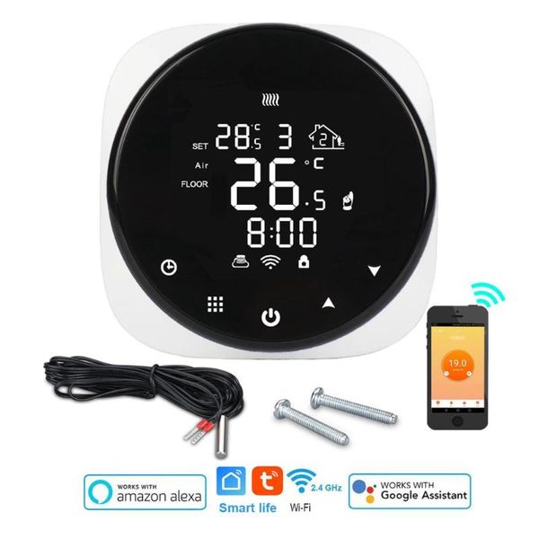 smart home control tuya wifi thermostat electric floor heating water/gas boiler temperature app remote controller for google alexa echo
smart home control tuya wifi thermostat electric floor heating water/gas boiler temperature app remote controller for google alexa echo