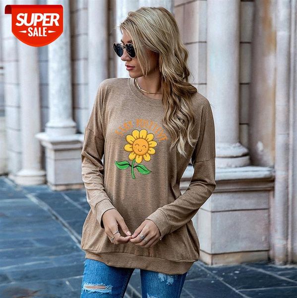 spot explosion models european and american women's smiling face sunflower pocket sweater loose long-sleeved t-shirt women #jh66, White
spot explosion models european and american women's smiling face sunflower pocket sweater loose long-sleeved t-shirt women #jh66, White