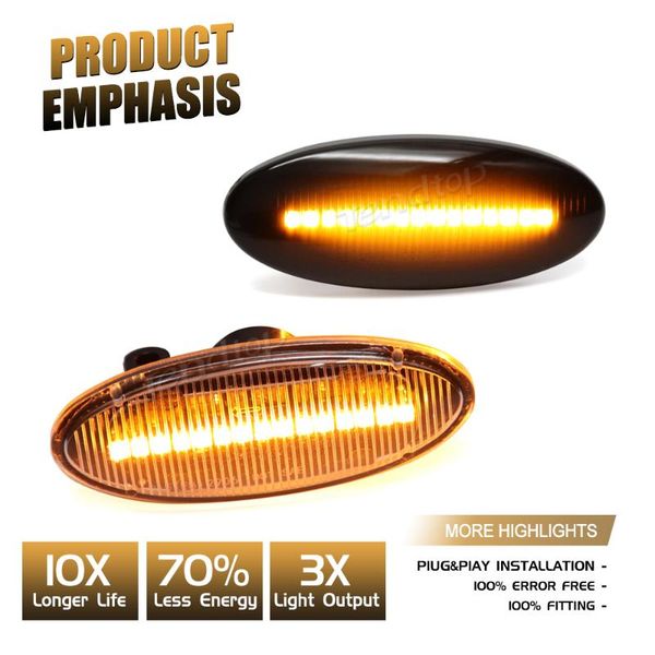 emergency lights 2pcs scroll dynamic led sequential turn flashing side lamp for juke f15 micra k12 k13 note e11
emergency lights 2pcs scroll dynamic led sequential turn flashing side lamp for juke f15 micra k12 k13 note e11