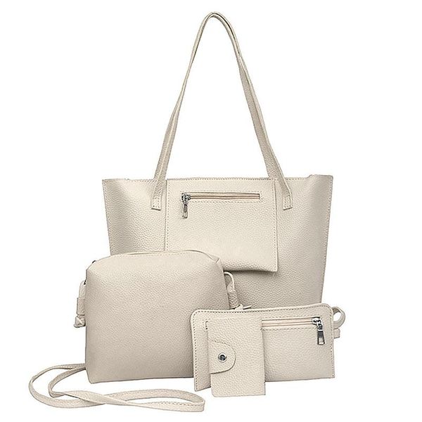 evening bags 4 pcs/set simple fashion women messenger pu leather tote handbag ladies large capacity casual shoulder bag sale-wt
evening bags 4 pcs/set simple fashion women messenger pu leather tote handbag ladies large capacity casual shoulder bag sale-wt