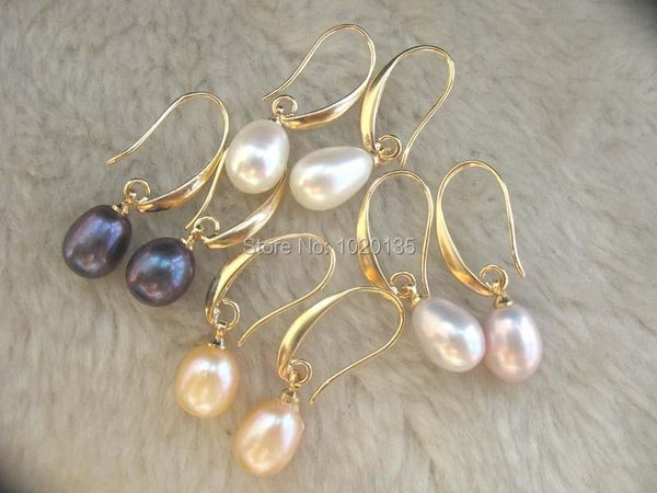 dangle & chandelier 4pairs freshwater pearl rice hook earring nature white pink purple black earrings, Silver
dangle & chandelier 4pairs freshwater pearl rice hook earring nature white pink purple black earrings, Silver