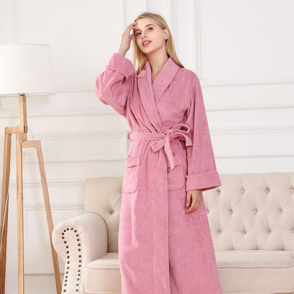 winter bathrobe women 100% cotton extra long terry robe solid female soft casual sleepwear pajamas for home women's, Black;red
winter bathrobe women 100% cotton extra long terry robe solid female soft casual sleepwear pajamas for home women's, Black;red