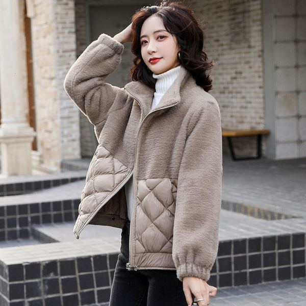 cotton padded clothes women's short winter loose fur down cotton small jacket fashion, Black
cotton padded clothes women's short winter loose fur down cotton small jacket fashion, Black