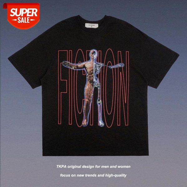 spring and summer american retro dark style body print bottoming shirt high street loose couple short-sleeved t-shirt men #3p34, White;black
spring and summer american retro dark style body print bottoming shirt high street loose couple short-sleeved t-shirt men #3p34, White;black