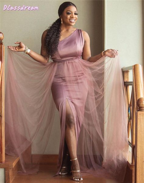 bridesmaid dress pink dresses 2021 satin inside tulle belt one shoulder split floor length elegant for wedding evening party, White;pink
bridesmaid dress pink dresses 2021 satin inside tulle belt one shoulder split floor length elegant for wedding evening party, White;pink