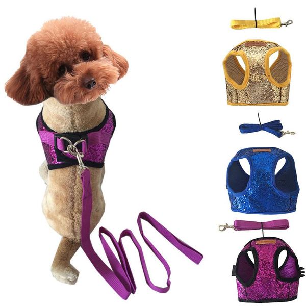 dog collars & leashes fashion sequins out pet puppy cat vest harnesses tow rope small chest straps carrying party decoration supplies
dog collars & leashes fashion sequins out pet puppy cat vest harnesses tow rope small chest straps carrying party decoration supplies