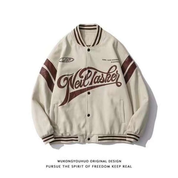 women's jacket baseball beauty retro street hip-hop sports loose embroidery baseball cotton jacket thick jacket ins trend in 210928, Black;brown
women's jacket baseball beauty retro street hip-hop sports loose embroidery baseball cotton jacket thick jacket ins trend in 210928, Black;brown