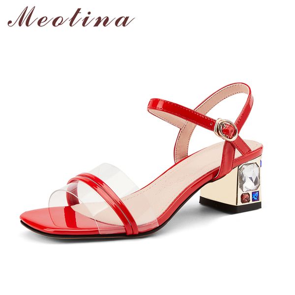 crystal high heels sandals women shoes buckle square heel footwear toe fashion female summer black red 210517
crystal high heels sandals women shoes buckle square heel footwear toe fashion female summer black red 210517