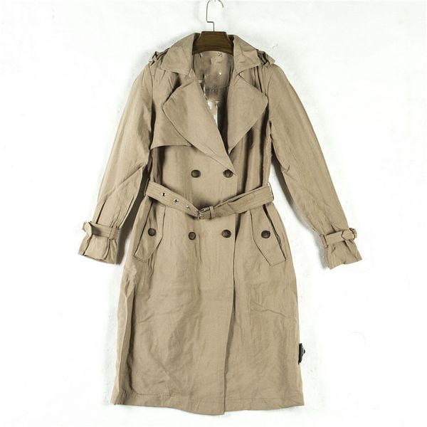 long fashion trench coat double breasted suit collar epaulet waist belt extended windbreaker, Tan;black
long fashion trench coat double breasted suit collar epaulet waist belt extended windbreaker, Tan;black