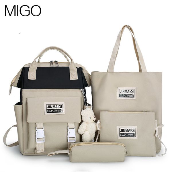 backpack women's korean canvas fashion versatile set trend casual color contrast mother bag
backpack women's korean canvas fashion versatile set trend casual color contrast mother bag