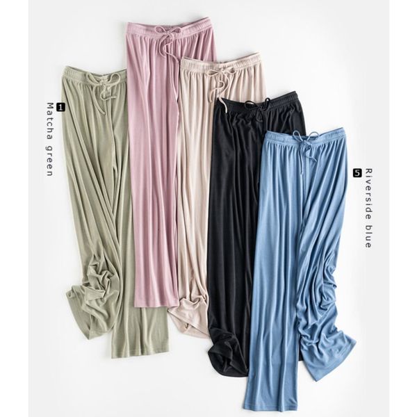 women's pants & capris spring summer 2021 soft elastic waist woman knit wide leg high lace up casual for women solid color trouser, Black;white
women's pants & capris spring summer 2021 soft elastic waist woman knit wide leg high lace up casual for women solid color trouser, Black;white