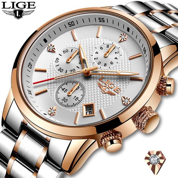 wristwatches relogio masculino 2021 watches men lige chronograph sport colck waterproof full steel quartz mens, Slivery;brown
wristwatches relogio masculino 2021 watches men lige chronograph sport colck waterproof full steel quartz mens, Slivery;brown