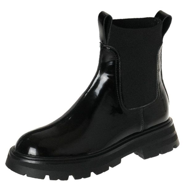 boots 2021 genuine leather women fashion elastic band thick velvet high heels ankle casual motorcycle shoes woman, Black
boots 2021 genuine leather women fashion elastic band thick velvet high heels ankle casual motorcycle shoes woman, Black