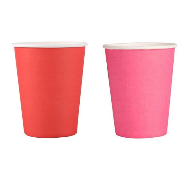 disposable dinnerware 40 paper cups (9oz) - plain solid colours birthday party tableware catering(red & pink)
disposable dinnerware 40 paper cups (9oz) - plain solid colours birthday party tableware catering(red & pink)