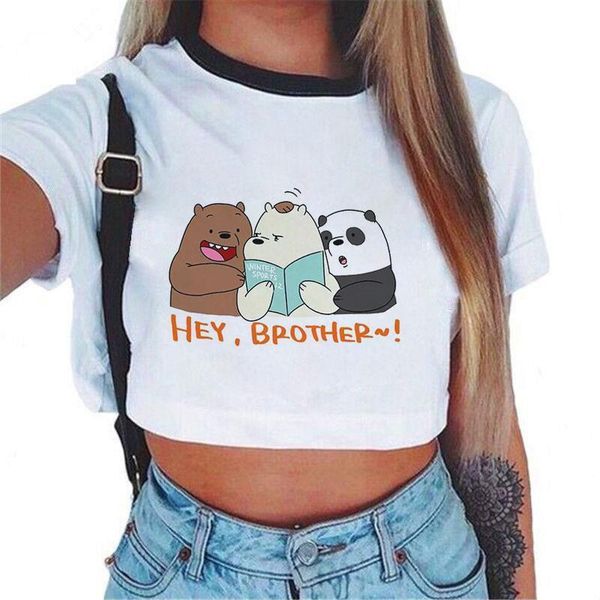 summer graphic tee funny women t shirt three bear vogue harajuku kawaii novelty streetwear, White
summer graphic tee funny women t shirt three bear vogue harajuku kawaii novelty streetwear, White