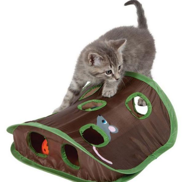 cat toys pets toy mice intelligence play bell tent with 9 holes tunnel pet product accessories
cat toys pets toy mice intelligence play bell tent with 9 holes tunnel pet product accessories