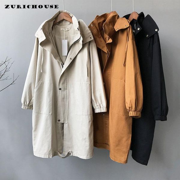 women's trench coats zurichouse autumn loose casual women hooded long coat femme chic oversized female windbreaker overcoat, Tan;black
women's trench coats zurichouse autumn loose casual women hooded long coat femme chic oversized female windbreaker overcoat, Tan;black