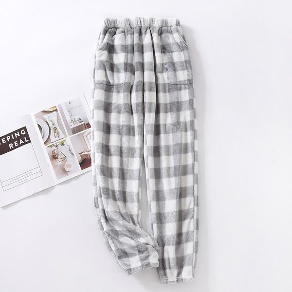 women's sleepwear winter couples flannel pajama pants elastic waist plaid sleep bottoms plush thickened warm loose home wholesale, Black;red
women's sleepwear winter couples flannel pajama pants elastic waist plaid sleep bottoms plush thickened warm loose home wholesale, Black;red