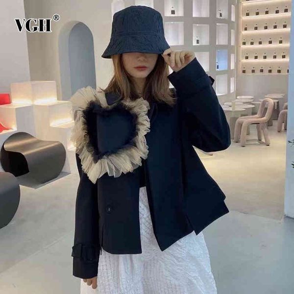 vgh elegant black blazer for women notched long sleeve patchwork mesh hit color korean solid blazers female fashion clothes 210421, White;black
vgh elegant black blazer for women notched long sleeve patchwork mesh hit color korean solid blazers female fashion clothes 210421, White;black