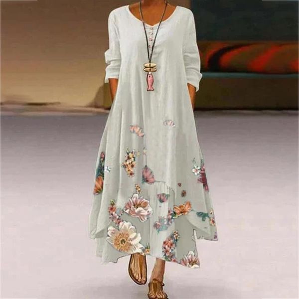 casual dresses summer spring 2021 half sleeve long dress women o-neck flower print sleeveless plus size 5xl pullover party, Black;gray
casual dresses summer spring 2021 half sleeve long dress women o-neck flower print sleeveless plus size 5xl pullover party, Black;gray