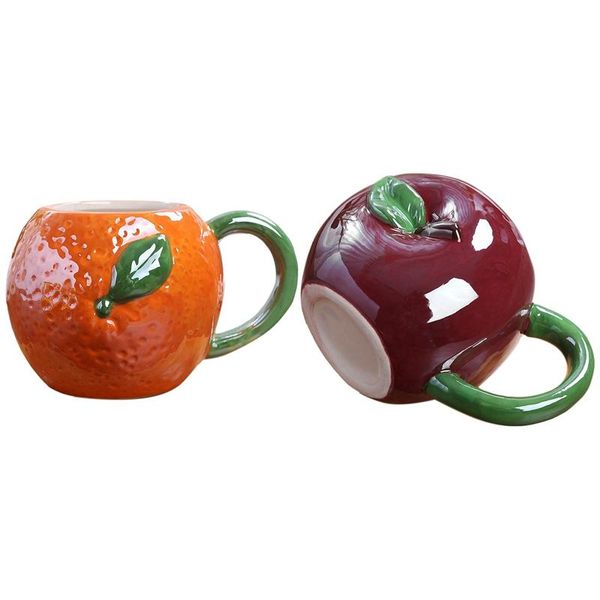 mugs 2x fruit ceramic mug cute coffee with handle children's milk cup personalized shape office cups-apple & orange
mugs 2x fruit ceramic mug cute coffee with handle children's milk cup personalized shape office cups-apple & orange