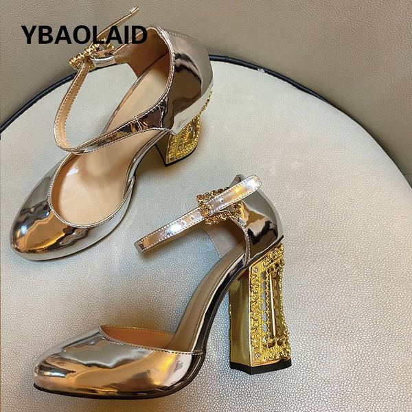 dress shoes pointed toe-shaped buckle fashionable metal hollow heel solid color thick high-heeled mary jane, Black
dress shoes pointed toe-shaped buckle fashionable metal hollow heel solid color thick high-heeled mary jane, Black